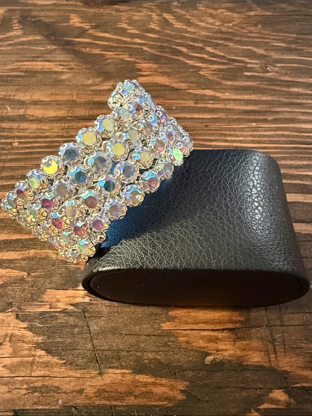Sparkly Rhinestone Bracelet Bangle Cuff Glamorous Statement Jewelry